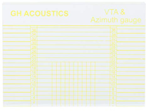 Plattenspieler-Patronenausrichtung, Schallplattenspieler, VTA-Azimut-Lineal, Phono-Tonarme, VTA-Azimut-Messgerät, Ausrichtungsblock, Lineal, Headshell-Ausrichtungszubehör, Klar