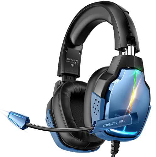Tatybo Cascos Gaming con Micrófono, Sonido Envolvente 3D Profesional