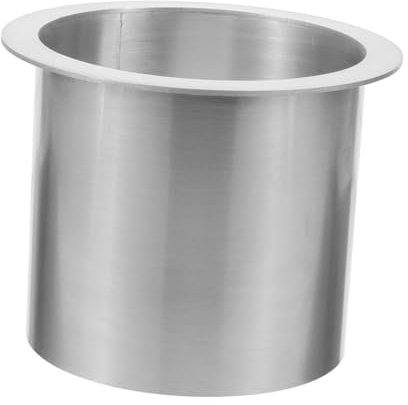 JOINPAYA Poubelle De Cuisine En Acier Inoxydable 304 Bac À DéChets Rond Avec ŒIllets 2 89 Litres Design IntéGré Pour Comptoirs Installation Facile