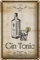 Schild Blech 20x30cm - Made in Germany -1761 Gin tonic Retro Metall Deko Blechschild