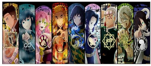 DCIDBEI Diamond Painting Japanische Motive 110x50 cm Anime Demon Slayer Kreuzstich Kinder Mädchen Mosaik Bilder