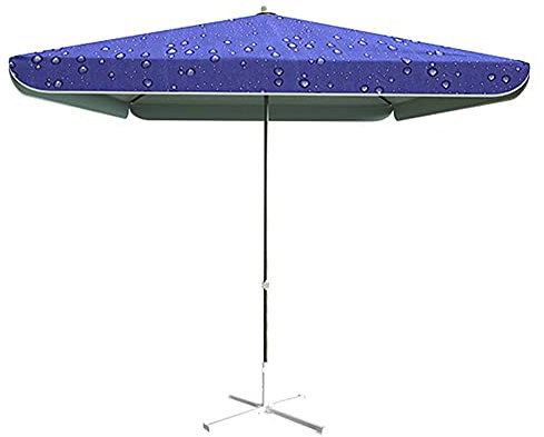 Sombrilla Cuadrada Comercial Grande, sombrilla de Mesa de Mercado Ajustable en Altura para jardín al Aire Libre, 3,2x2,5 M