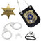 Accessori Costume Polizia, 5 Pezzi Polizia Costume Accessori, Manette Polizia, Distintivo Carabinieri, Fischietto, Spilla, Chiave, Per Feste Di, Costume Giochi Di Ruolo, Costume Di Halloween