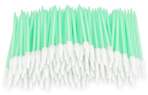 200Stück Reinigungsstäbchen,Einigungsstäbchen,Schaumstoff Reinigungsstäbchen,Schaum Reinigung Tupfer Stick,Reinigungsstäbchen Fusselfrei,Schaumreinigungstupfer,Einweg-Wattestäbchen