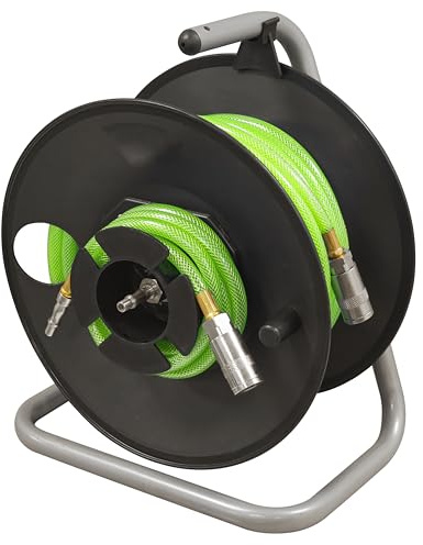 Sealey Portable Manual Air Hose Reel, 20m, Ø6mm ID, 300psi - SA825