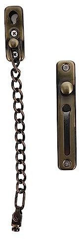 Gadpiparty Lucchetto a Catena Per Porte Interne Senza Perforazione in Acciaio Inox Sicurezza Per Ragazzo Ragazza Installazione Facile