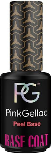 Pink Gellac Peel Off Base Coat - 8 ml Peel off Nagellack Für Einfache Entfernung - Base Gel für Nägel UV für 14 Tage Salonqualität - UV Gel Nagellack Made in Holland