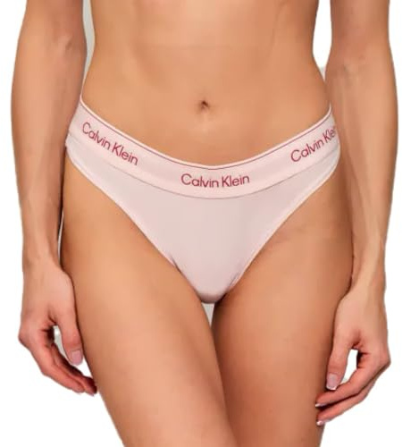 Calvin Klein Women's BIKINI LV00QF8520 Bikini, Pink (Potpourri), L