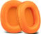 SOULWIT Earpads Replacement for Audio Technica ATH M50X M50XBT M50RD M40X M30X M20X MSR7 SX1 Monitor Headphones, Ear Pads Cushions with Softer Protein Leather, High-Density Foam - Orange
