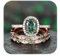 same day lieferung produkte 3er Set Vintage Silber 925 Ringe für Damen Smaragd Verlobungsring Hochzeitstag Geschenk für Muttertag, Geburtstag Valentinstag 1 euro artikel