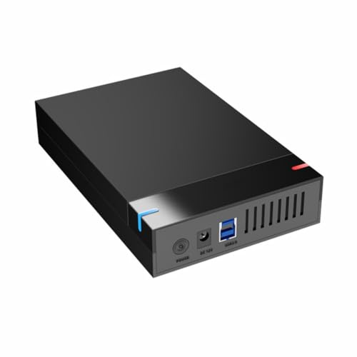 Qerwsdty Boîtier de Disque Dur Externe SATA vers USB 3.0 pour Disque Dur de 3,5 Pouces, Compatible avec Une Capacité de 10 to, pour PC et Ordinateur Portable, Prise EU.