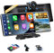 Schermo da 11,3 pollici per auto portatile Apple CarPlay Screen Supporto Wireless Apple & Android Touch Screen, Tablet Pro Max 2025 con Dashcam 2.5K+1080P con navigazione GPS Controllo vocale Scheda