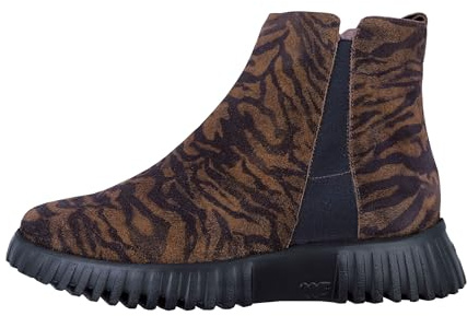 WONDERS A-4404 Stivale Chelsea Stampa Zebra, Zebra Suede, 41