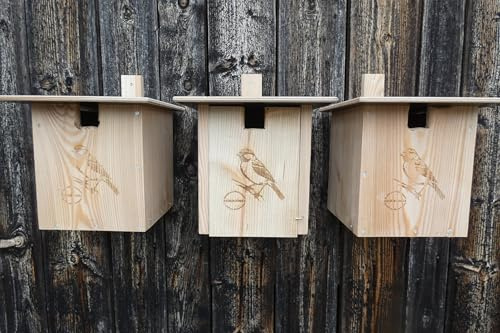 Nisthäuschen Spatz Sperling (3er Set Nistkasten Spatz)