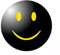 SMILEY SCHWARZ, Aufkleber Autoaufkleber