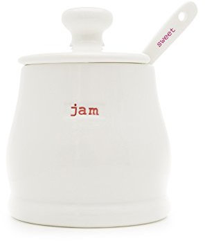 Keith Brymer Jones - Word Range - Ceramic Jam Pot - Jam and Sweet