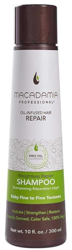 Macadamia Professional Nourishing Repair Hair Shampoo - Hydrating Argan Oil Cleanser for Damaged Dry Hair Care, Paraben & Sulfate Free, 10 fl oz
