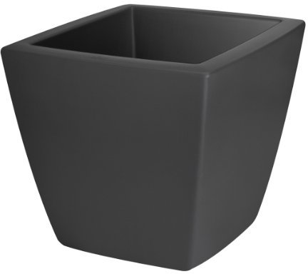 Elho Pflanzgefäß pure soft square medium, 40, anthrazit
