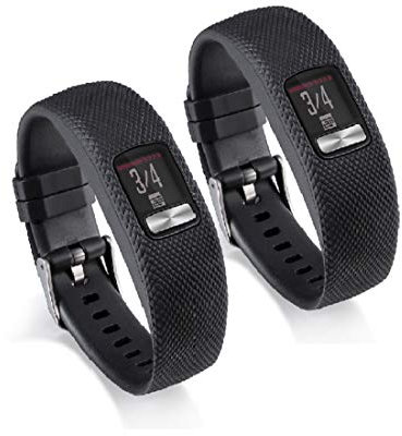 WEINISITE Silikon verstellbares Ersatzband Armband für Garmin vivofit 4 (#1, L)