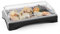 HENDI Vitrina expositora refrigerada, mostrador para Buffets, conjunto exhibidor climatizado con cubierta transparente, bloque refrigerante y bandeja GN 1/1, 555x357x(h)175 mm, ABS, PC, acero inox
