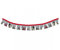 tib 19503 Feuerwehr Brief Girlande, Mehrfarbig, One Size