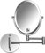 Kosmetikspiegel Wandmontage – Wand Schminkspiegel 5 Fach & Einfach, Ovaler Wandspiegel Silber, Rasierspiegel mit Vergrößerung, Wall Mounted Bathroom Mirror for Makeup and Shaving, 15x22 cm