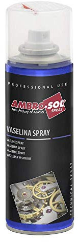 Ambro-Sol - OL100 Vaseline Spray, geruchsneutrales und schützendes Schmiermittel für empfindliche Mechanismen, 200 ml 100% unendlich recyclebare Weißblech-Spraydose