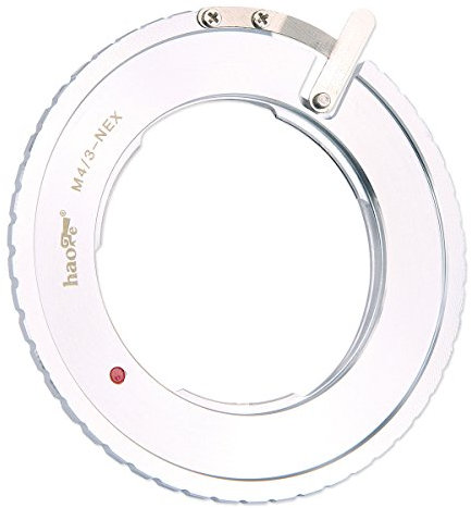 haoge Manuelle Objektiv Mount Adapter für Olympus Panasonic MFT m4/3 M43 Mount Lens to Sony E Mount NEX Kamera, die so NEX-5 N, NEX-7, NEX-7 N, A6500, A6300, A6000, A5000, A3500, A3000, NEX-VG10, VG20