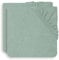 Jollein 2550-503-00095 Wickelunterlage Frottee 50x70cm Aschgrün (2er Pack), grün, 318 g