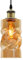 Vintage Retro Antique Brass Pendant Light Gold Smoked Glass Ceiling Lamp Shade Twisted Cylinder M0230