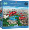 Reds Over London | 1000 Piece Jigsaw Puzzle | Red Arrows Jigsaw Age 8+ | Sustainable Jigsaw Puzzle for Adults | Premium 100% Recycled Board | Great Gift for Adults | Gibsons Games