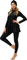 Muslimische Badeanzug Damen Burkini Frauen Muslim Bademode Modest Islamisch Arabisch Jilbab Langarm Schwimmoberteile Built in Bra+Schwimmhose+Hijab Kopftuch 3tlg Full Cover Schwimmanzug Schwarz L