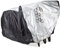 Relaxdays Cubierta bicis, para 3, 110 x 200 x 100 cm, Funda Bicicletas, con Bolso, plástico, Negro y Plateado, Poliéster