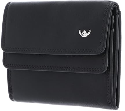 Golden Head Leder Geldbörse Polo RFID Protect Überschlagbörse 1176 Schwarz