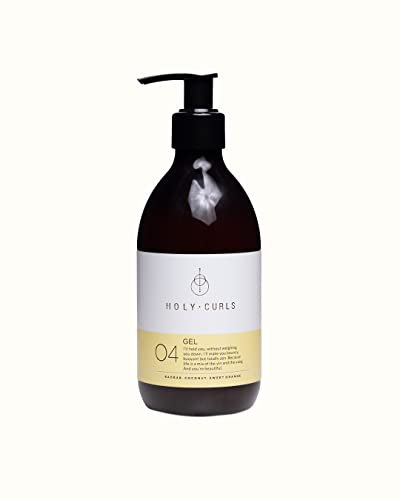 Holy Curls - Locken-Gel für lockiges, fettiges und gewelltes Haar, vegan, sulfatfrei, 300 ml, natürliche Inhaltsstoffe