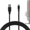 GEEKRIA for Creators Mini-USB to USB Microphone Cable 10 ft / 300 CM, Compatible with HyperX QuadCast SAMSON Meteor, Audio-Technica AT2005USB, FIFINE K690, K678 Balanced Mic Cord (Black)