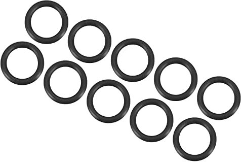 QUARKZMAN 13mm x 9mm x 2mm Nitrilkautschuk O-Ringe x 10 Stücke Rund Dichtungsscheibe für Wasserhahn Klempner Reparatur Dichtung Verbindung [Schwarz]