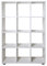 MAKA Libreria Scaffale per Soggiorno 12 Ripiani Scaffalatura Portaoggetti Libri Svuotatasche in Legno con Rivestimento Laminato Verticale Orizzontale Mobiletto Cucina Ufficio Studio (Bianco, Albert)