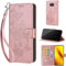 Funda para Xiaomi Poco X3 NFC / X3 / X3 Pro Carcasa, Premium Cuero Flip Folio Protección Completa Carcasa Compatible Xiaomi Poco X3 NFC / X3 / X3 Pro Rosa Dorado