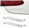 JNNJ 2 Stück 3D Emblem Badge, Sport-Emblem, Plakette Abzeichen Auto Sticker Abziehbild, Metall Motor Auto Aufkleber Emblem Abzeichen, Auto Aufkleber Tuning(Silber)