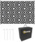 Outsunny Reversible Outdoor Rug with Carry Bag, Waterproof Plastic Straw Mat for Garden, Deck, RV, Picnic, Beach, Camping, 182 x 274cm, Black & White