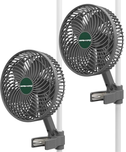 MARS HYDRO Zelt-Clip-Ventilator, 15,2 cm, leistungsstarker Oszillierender Ventilator mit geringem Geräuschpegel für Hydrokulturpflanzen, Hydrokultur-Lüftungszirkulation