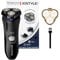 Remington Elektrischer Rasierer Herren [Trocken-Rasierapparat] R3 (Netzbetrieb, Comfort Detailtrimmer + Langhaarschneider + 3-Tage-Bart-Aufsatz) Rotationsrasierer R3002