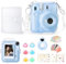 Rieibi Schutzhüllen für Instax Mini 12, transparente Schutzhülle für Fujifilm Instax Mini 12 Sofortbildkameras, Blaues Paket, Für Instax Mini 12