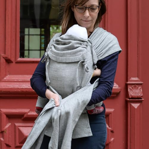 Babytrage WrapMySol Tulum mit Schnallenhüftgurt, Wrap Conversion