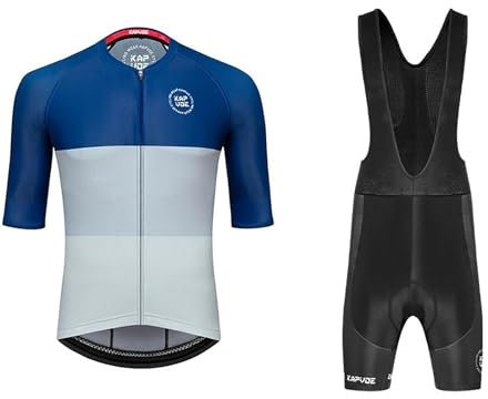 RUMAOZIA Herren Radtrikot Set Kurzarm mit 3D Sitzpolster für MTB Rennrad Fahrrad Jersey + Bib Shorts Radsportanzug Radtrikot Set Männer Atmungsaktiv Fahrradanzug Mountainbike Kleidung Jungen