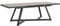 Dehner Gartentisch Monaco, Ausziehtisch mit Glasplatte, bis zu 8 Sitzplätze, 190/250 x 100 x 77 cm, Aluminium/Glas, anthrazit/grau