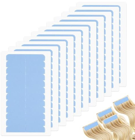 132 Stück Tape Extensions Kleber Ersatztapes für Tape Extensions Extensions Tape Selbstklebendes Ersatz Haarband Haarverlängerungsband für Haarverlängerungsband Hohe Klebekraft Perückenband