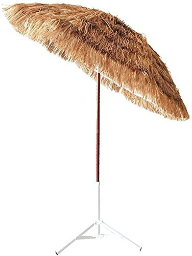 LiJJi Patio Umbrella Outdoor Patio Parasol Beach Thatch Umbrella,Pool Backyard Garden Beach Umbrellas,Adjustable Height Sun Umbrella
