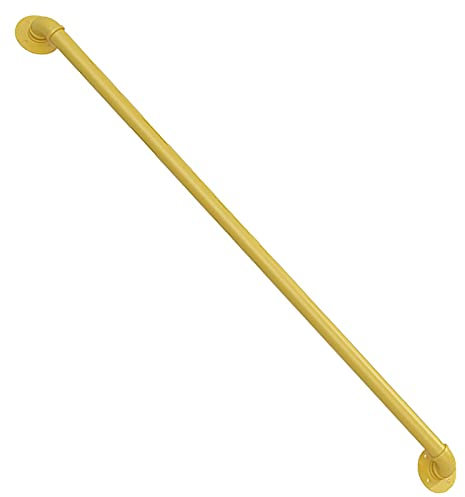 ASHILD Treppenhandlauf, Vintage-Industrie-Handlauf aus Schmiedeeisen, gelb, schützender Handlauf, Rutschfester Treppenhandlauf für Behinderte und ältere Menschen, geeignet für Badezimmer-Toiletten,